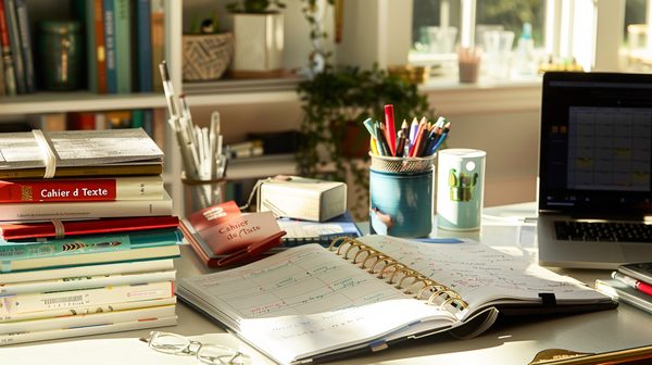 Organisez vos devoirs avec un cahier de texte pratique